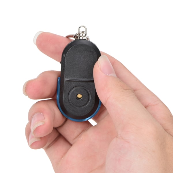 Trådløs Anti Lost Alarm Key Finder Plystrelyd LED-lys med batteri blue