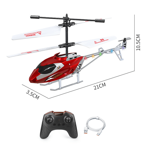 2,5-kanals RC-fjernbetjeningshelikopter, 2,4GHz flyvemaskine indendørs flyvende legetøjsgyro til voksne børn begyndere