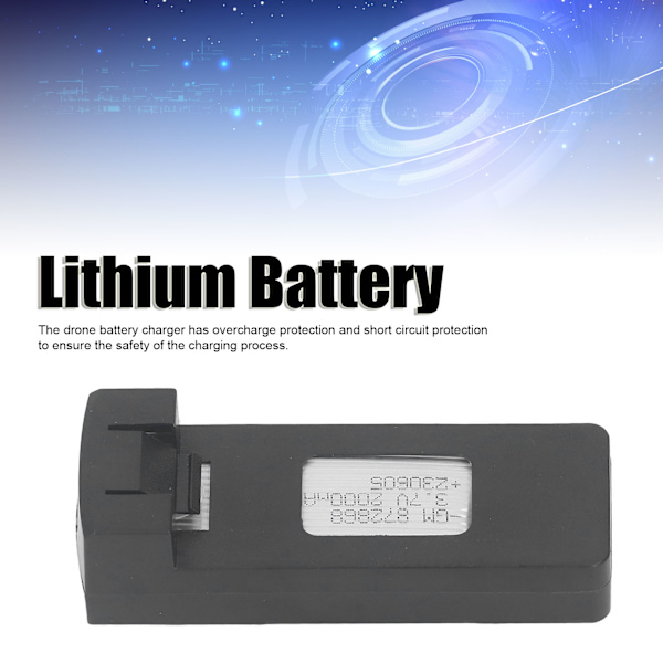 3.7V 2000mAh Lithiumbatteri RC Drone Lithiumbatteri Erstatning til S150 Droner