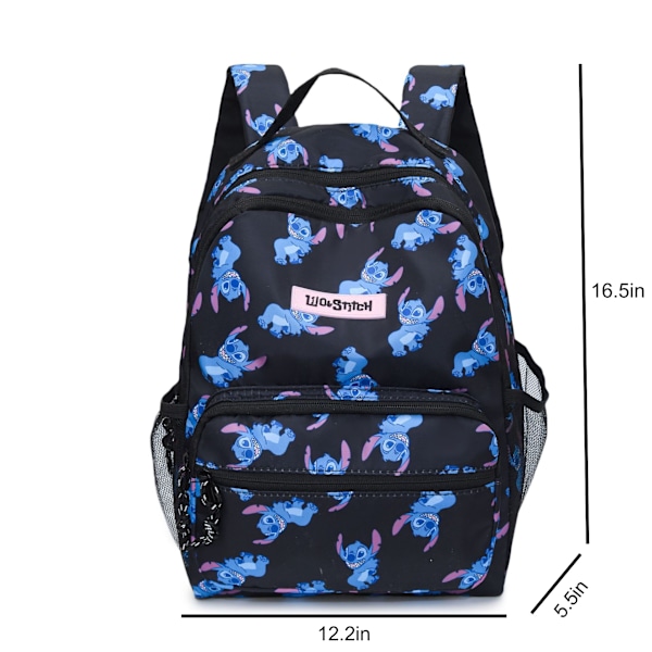Anime Søt Casual Ryggsekk Stor Kapasitet Dobbel Lag Ryggsekk Datamaskinveske, Barn Casual Stor-Kapasitet Ryggsekk, Overraskelse Bursdagsgaver For Barn Blue