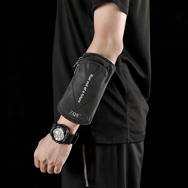 Sportsarmbånd, Universal Smartphone Armbånd til Løb Fitnesscenter, Multifunktionel Lomme, Passer til Modeller Under 6,5\"  gul