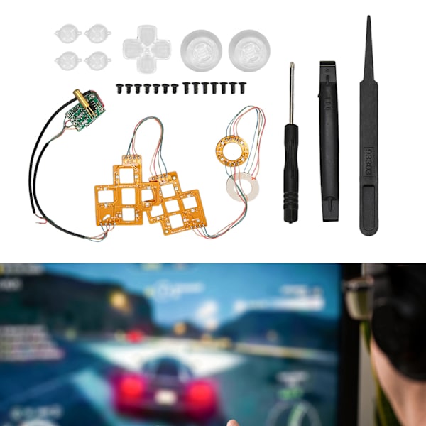 Gamepad Ambient Light Kit Innovativ Stilful Dekorativ Controller DIY Baggrundsbelysning til PS4 Gamepad