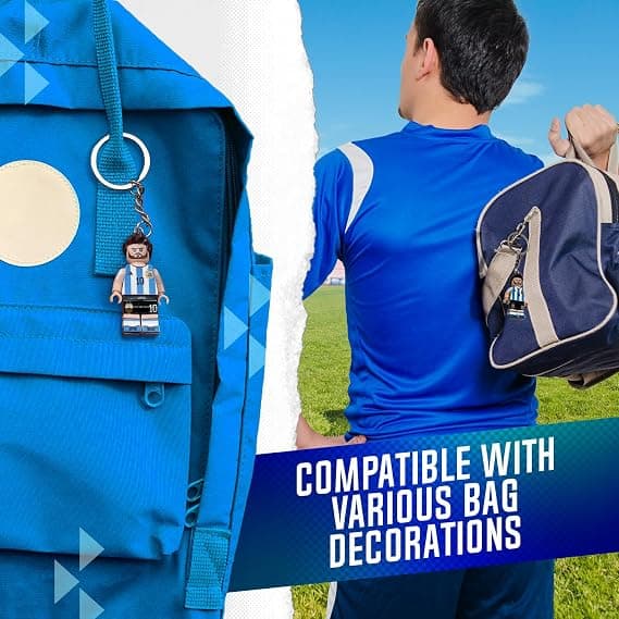 Brugerdefineret Messi Nøglering – Verdensmester Figur – Samlerobjekt Fodboldgave