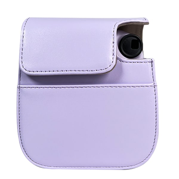 Suojaava ja kannettava case , joka on yhteensopiva Fujifilmin kanssa Instax Mini 12/11 -pikakameralle, jossa on tarviketasku ja säädettävä hihna, violetti