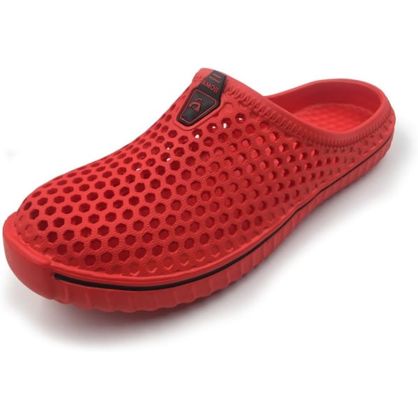 Unisex Havetræsko Sko Hjemmesko Sandaler AM1702 red 11inch