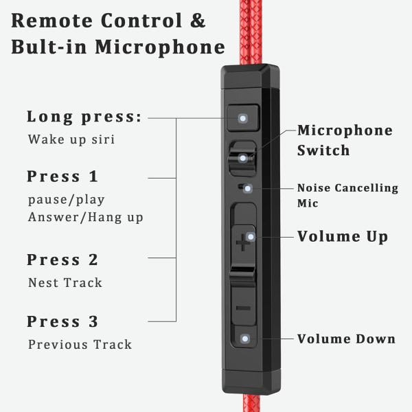 SoundMaster Pro V1 - Gaming-øretelefoner med dobbelte lyddrivere, Battle Buds, in-line mikrofon med mute og volumenkontrol, kompatible med Xbox Series, Xbox