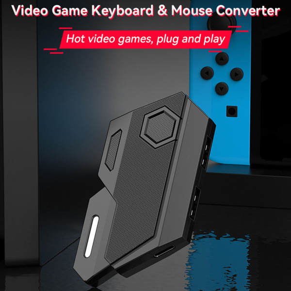 Tangentbordsmuskonverterare Set Programmerbar trådbunden mekanisk tangentbordsmusadapter Combo för PS3 för PS4 för Switch