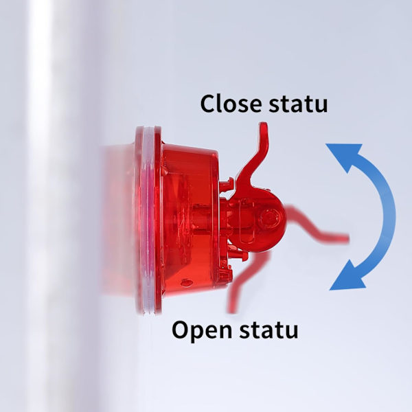 Vindue Kolibri Foderautomat med Stærke Sugkopper, 16 Oz Kapacitet Myretårn Kolibri Foderautomat Vindue, Observation af Kolibrier Udenfor Vinduet (Rød Red 1 pack