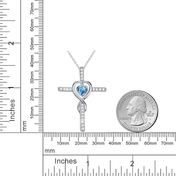 Kärleks Infinity Halsband för Hennes Födelsedagspresenter Fru Mamma Augusti September Månadssten Peridot Blå Safir Smycken 925 Sterling Silver Blue