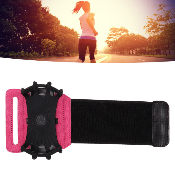 Telefonarmbandshållare 360 ​​graders vridbart armband Phone case för IPhone 13 Pro Max för löpsport S Pink
