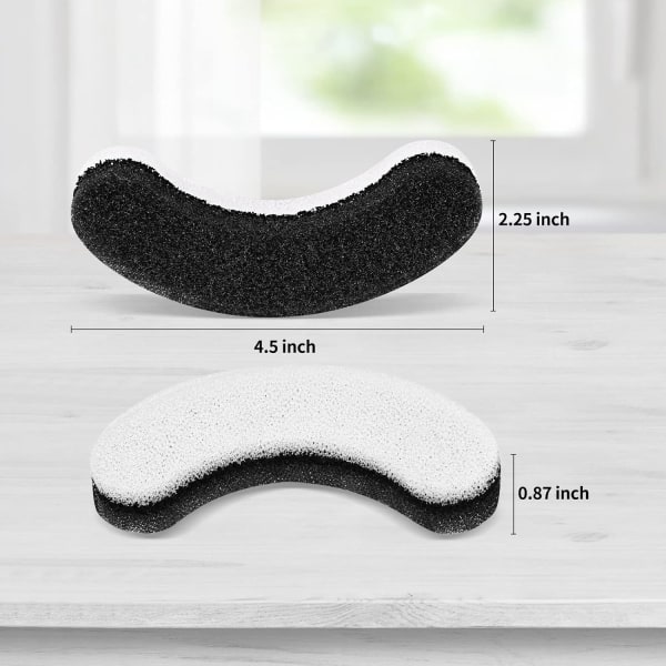 Katt Vannfontene Filter, 12 Pakk Dyreutskiftbare Skumfilter Passer for Klar Fontene, Hundedispenser A