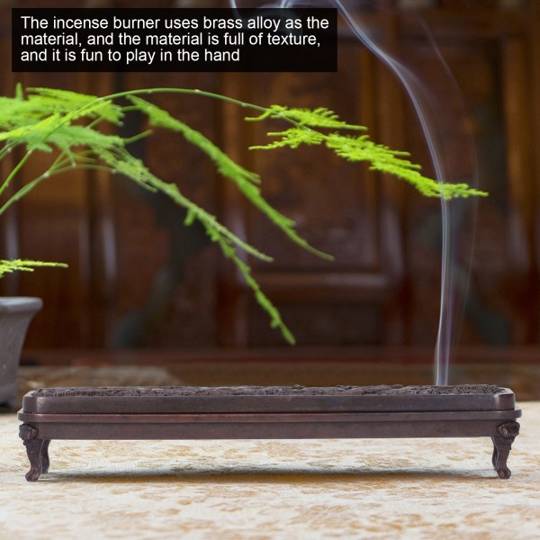 Messingiseoksesta valmistettu suitsukepoltin kotiin pöytäkoneelle polttava case meditaatioon