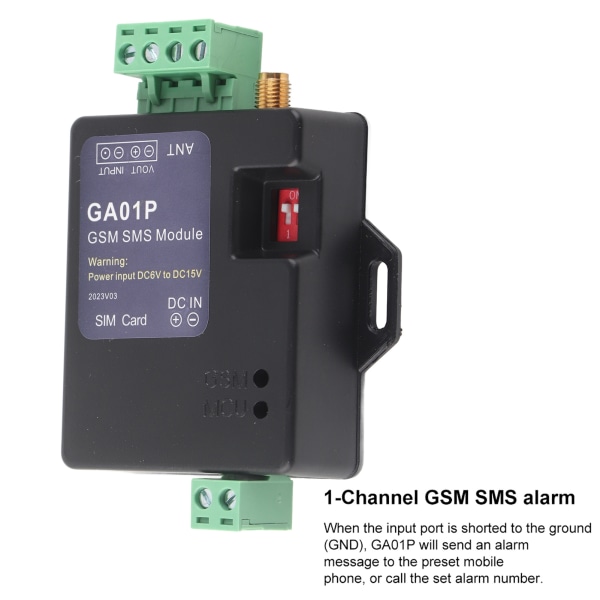 GA01P GSM Mini Smart fjärrkontroll Power SMS Call Alarm Security