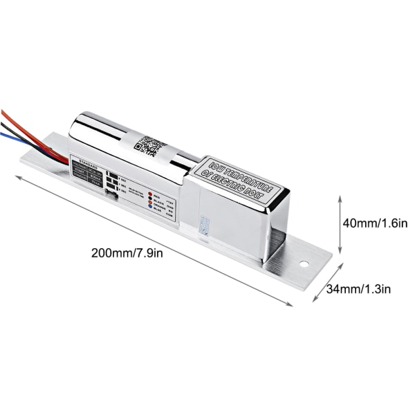 DC10V -18V Kontrol Lås Magnetisk Elektrisk Metal Mortise Lås til Døre med Magnetisk Signal