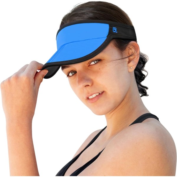 Foldbar solskyggehat UPF 50+ letvægtsjusterbar Blue