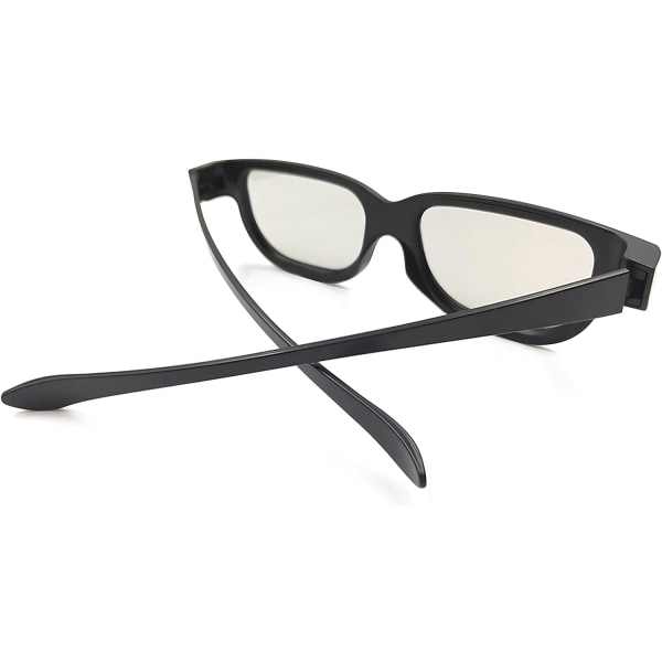 3D-glasögon, cirkulärt polariserade icke-blinkande passiva 3D-glasögon för Reald Format Cinema/Passiv polariserad 3D TV-projektor - 3D-glasögon 1 pcs