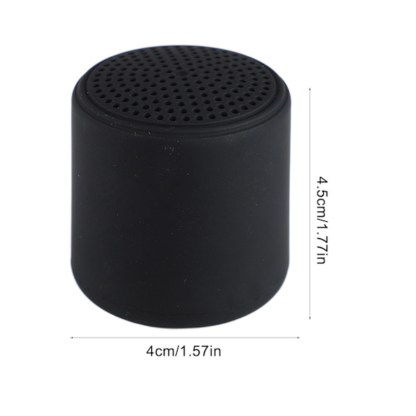 Mini Trådlös Bluetooth-högtalare Smart USB Laddningsbar 400mah Vattentät Bärbar Högtalare för Inomhus Utomhus Svart
