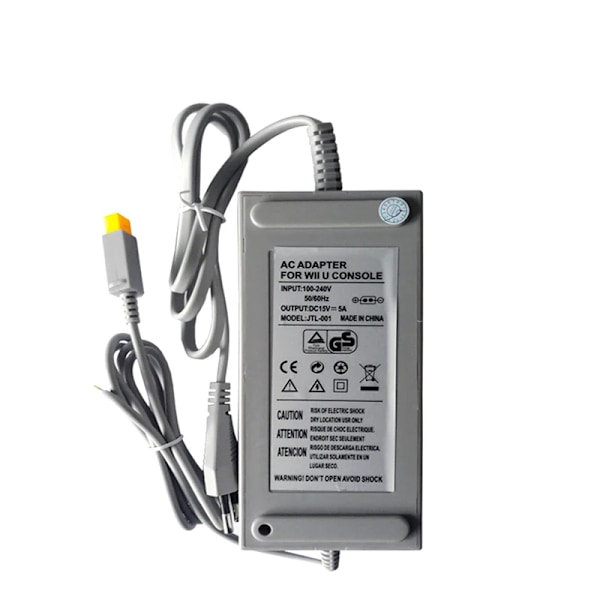 15V 5A Strømforsyning Lader for Nintendo Wii U Konsol AC 100-240V Adapter US eller EU Plugg