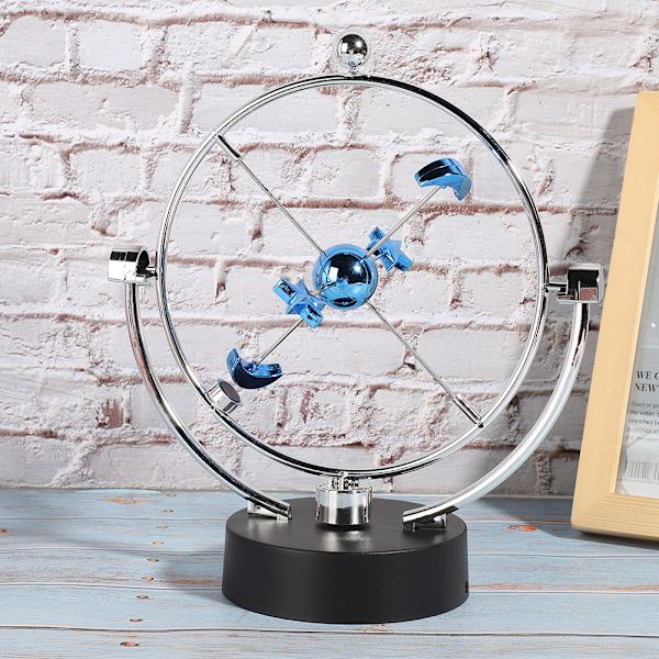 Perpetual Motion Bordlegetøj Stjerne Måne Planetarisk System Farve USB Batteri Skrivebords Skulptur