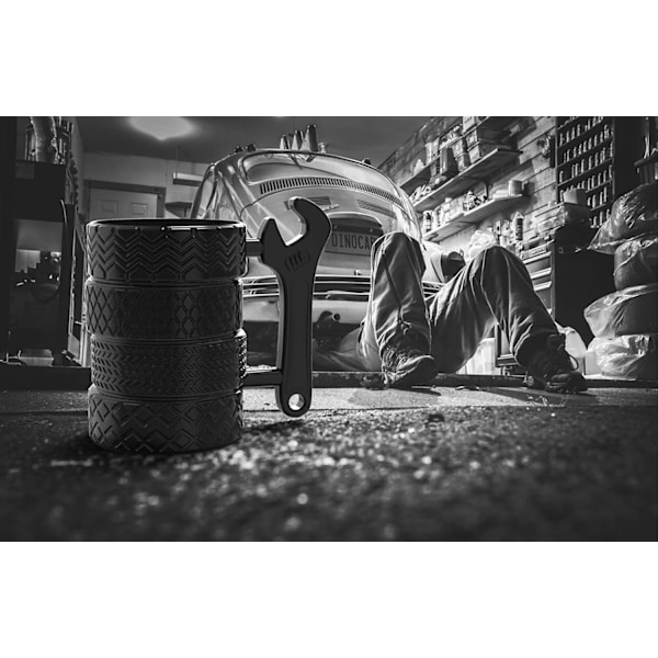 Däck Kaffe Te Mugg Gåva för Bilälskare Mekaniker Bilentusiaster Julklappar för Män Födelsedagspresent