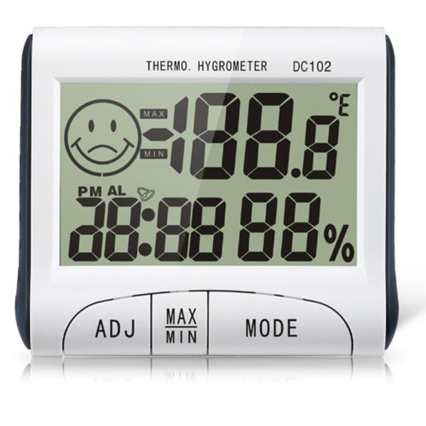 Digitalt termometer, hygrometer fugtighed til rum, drivhus temperatur - Max/Min rækkevidde - Let at læse LCD-skærm
