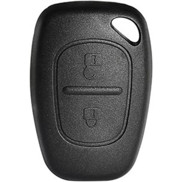 2 Knappar Bilnyckel Fodral Kompatibel med Renault Opel Vauxhall Vivaro Movano Traffic Kangoo För Nissan Fjärrnyckel Ersättning utan Blad (1