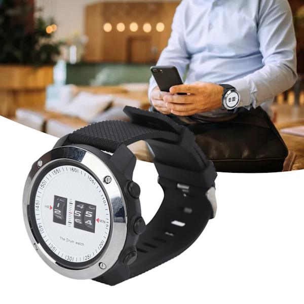 HZ501 Rullande Armbandsur Vattentät Justerbar Sport Casual Klocka för Fritidssport Affärsmöten White
