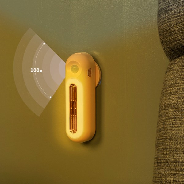Køleskabsdeodorisator Smart Sensing 5V 120mA Varm Nattelys USB Genopladelig Skab Elektrisk Deodorisator Pink