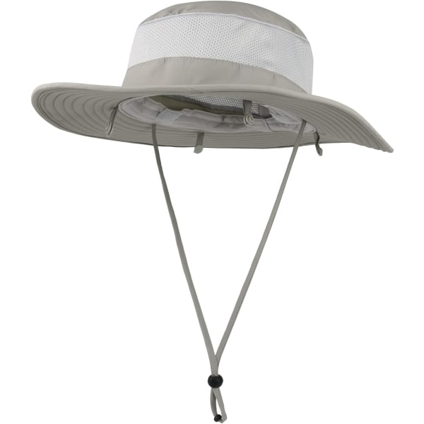 Outdoor Sun Hat UPF 50 Suojaus Vedenpitävä Kalastushattu Cover Kesä Kaulaläppähattu Light Gray