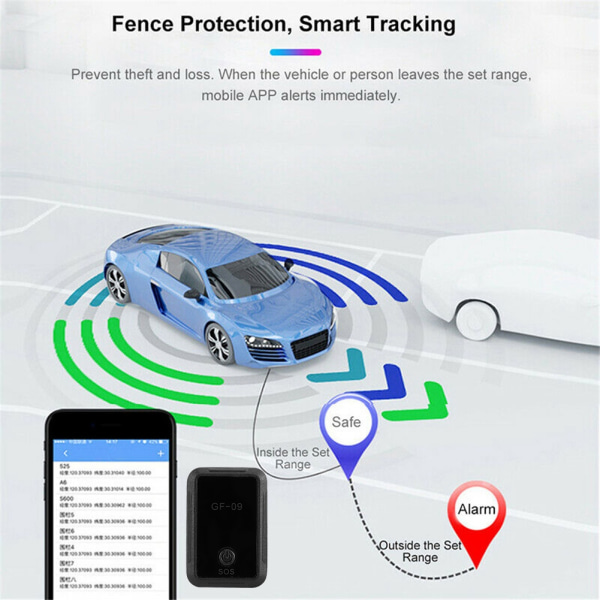 Mini Car GPS Alarm Magnetic Tracer Personlig sporing Anti-tyveri Locator