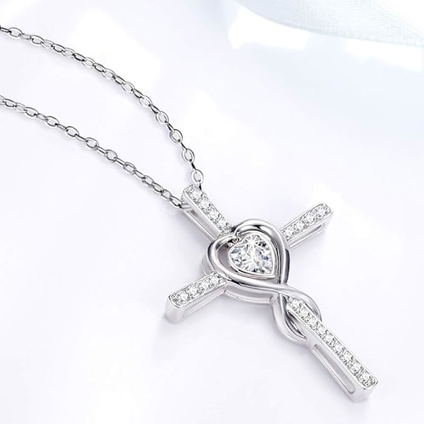 Kärleks Infinity Halsband för Hennes Födelsedagspresenter Fru Mamma Augusti September Månadssten Peridot Blå Safir Smycken 925 Sterling Silver White