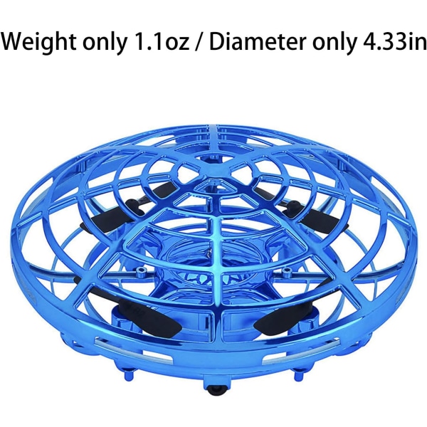 Leksaker för barn och pojkar, handkontrollerad flygande boll, interaktiv rörelseinduktionshelikopterboll med 360° roterande och lysande LED-drönare, flygande leksak