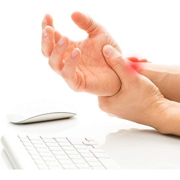 Artritt kompresjonshansker for menn og kvinner fingerløse artritt hansker (svart L)