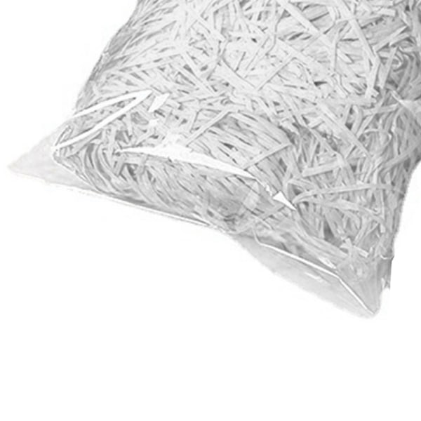 Papir Shred Filler Ekstraordinære Lyse Farver Lugtfri Raffia Filler Gaveindpakning Stuffer til Gaveæske Dekoration White 30g