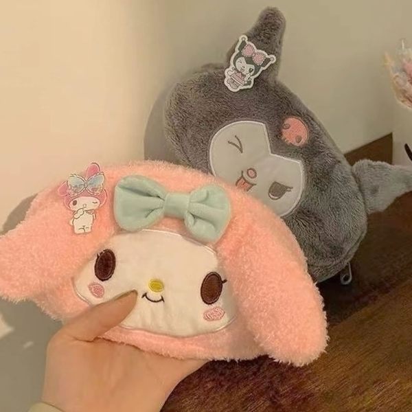 Söpö Kawaii-kynäkotelo akryylimerkillä, Cartoon Kawaii-meikkipussi, Anime-koulutavarat, Japanilainen kynäpussi Anime-kirjatarvikepussin lahja G:lle Melo