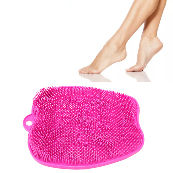 Suihkujalkamassageri - Kuorintaharja, Parantaa Jalkakiertokulkua, Vähentää Jalkakipua, Lievittää Väsyneitä Ja Kipuavia Jalkoja, Suihkujalkakuorintamatto Pink