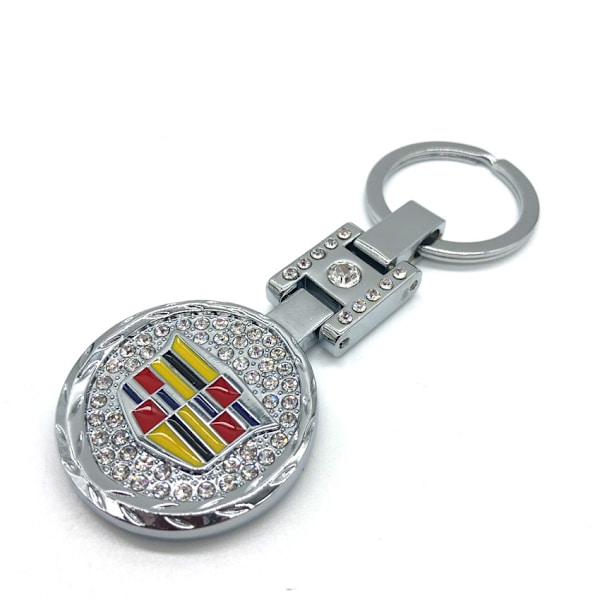 2 stk dame, jente nøkkelring tilbehør med bling rhinestones fasjonable bilnøkkelring for Cadillac bil nøkkelring nøkkelringer, bursdag, jul, holi