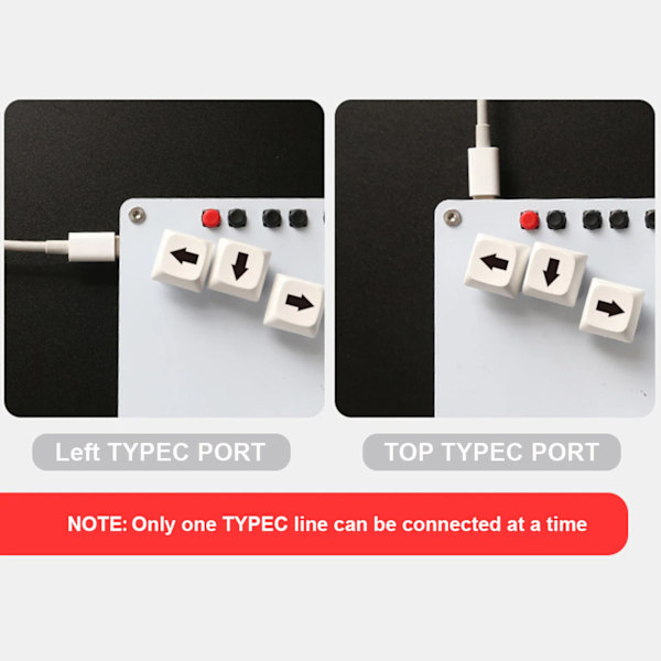 For Fighting Box Tangentbord för Hitbox WASD GP2040 CE Fightstick Arcade Fight Stick med för Cherry MX Switch för PS3