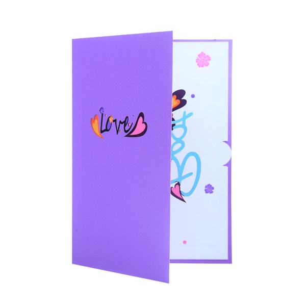 Happy Mother's Day Card -3D Pop Up Mother's Day Card, Mors Day Love Card - Fødselsdagskort til mor (bedste mor)