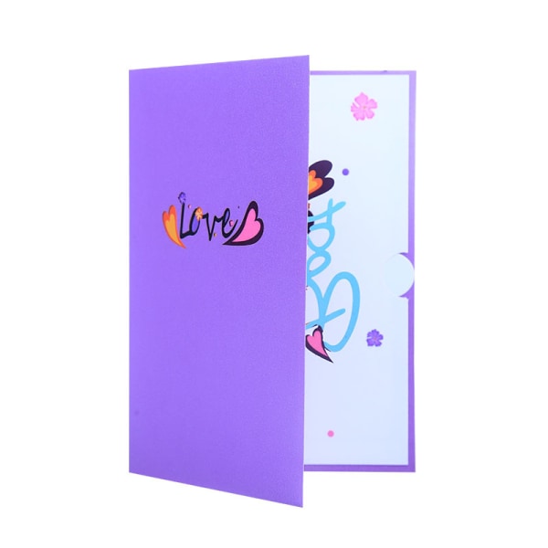 Hyvää äitienpäivää - 3D Pop Up äitienpäiväkortti, äitienpäivän rakkauskortti - syntymäpäiväkortti äidille (paras äiti)