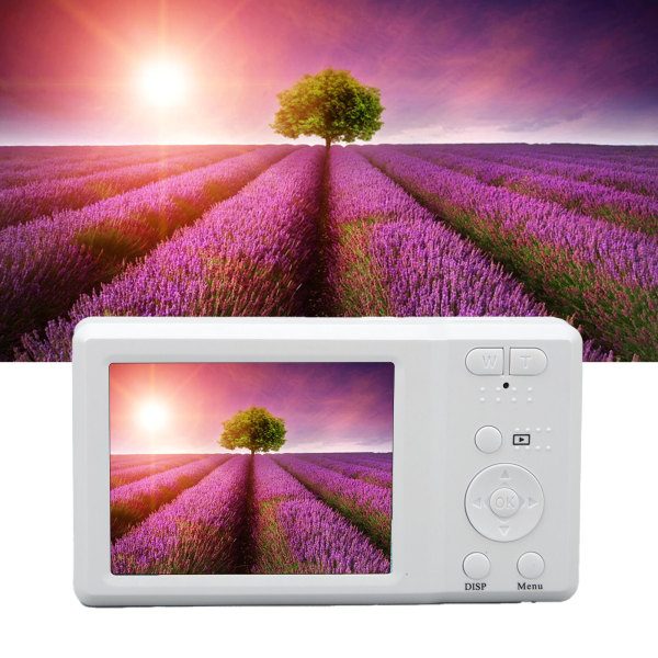 56MP 4K Digitalkamera 2,7 tum 20x Digital Zoom Autofokus Liten Kamera med Inbyggd Blixt White