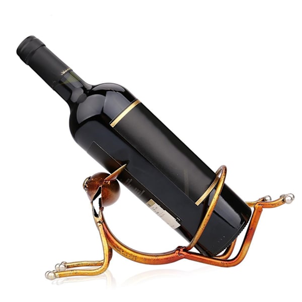 Katte-Vinflaskeholder Innovativ Moderne Stil Dekorativ Metal Katteformet Vinflaskeholder til Hjemmet Stue Skab