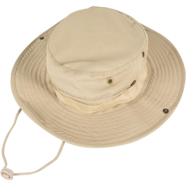 Solhatter for menn og kvinner bøttehatt UPF 50+ Boonie Hat Foldable UV-beskyttelse Fotturer Strandfiske Sommer Safari beige