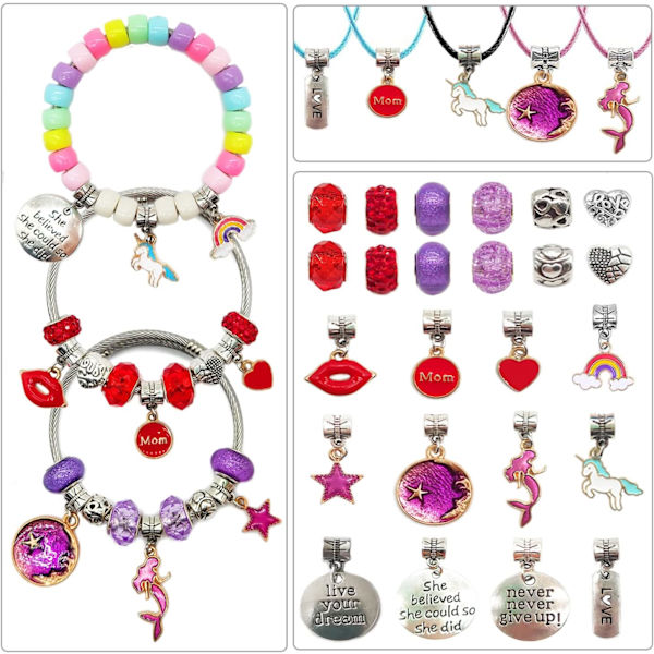 Blandade Pärlor Armband Gör-Det-Själv-Set, 3000 St Platta Lera Pärlor Smycken Gör-Det-Själv-Set, Jul-Födelsedagspresenter Leksaker för Flickor 8-12 År 3000pcs