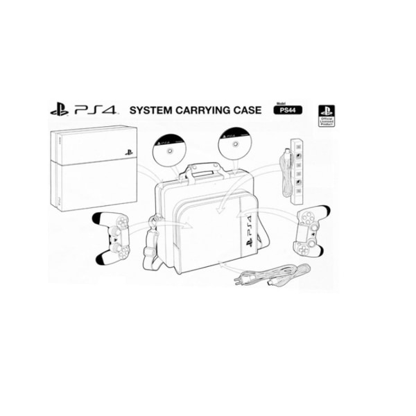 For PS4 / PS4 Pro Slim Game Sytem Bag For PlayStation 4-konsoll Skulderbæreveske Håndveske