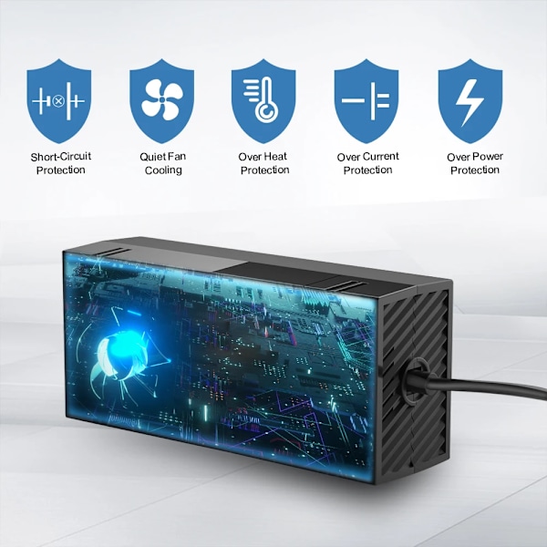 Strømforsyning for Xbox One,   Ac Adapter Strømforsyning for Xbox One, Flott ladeutstyrssett med kabel for Xbox One- A