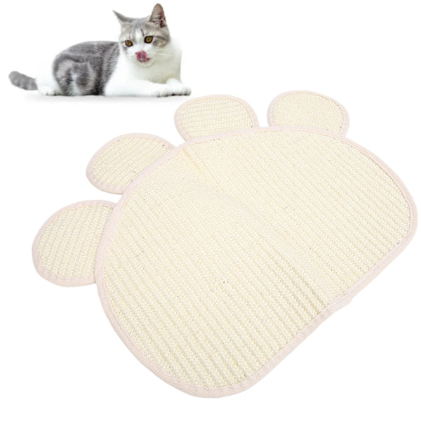 Sisal Klösbräda för Katter Naturlig Söt Form Slipning Klo Möbelskydd Katt Golv Klösbräda för Katter Kattungar