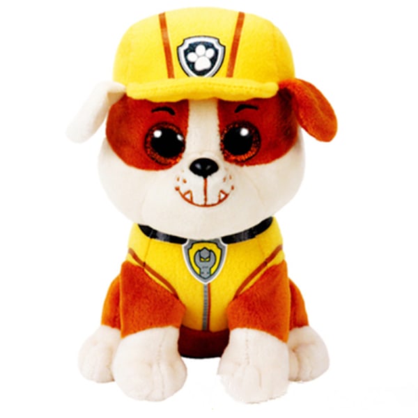 Paw Patrol Plyschleksaker, Stoppade Djurleksaker Dockor, Mjuk Plysch Stoppade Djur Plushie, Överraskning Jul, Helg och Födelsedagspresenter för Barn Flickor Pojkar Rubble 15cm