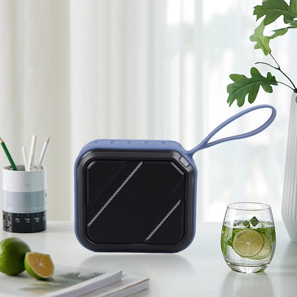 Bluetooth Højttaler Stilfuld Multifunktionel Stereo Lyd Støjreducerende Vandafvisende Støvsikker Bærbar Højttaler til Rejser Hjem