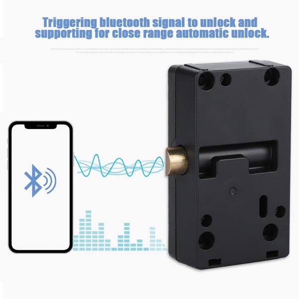 Smart Bluetooth skabsskuffelås Ubemandet containerlås med engelsk manual